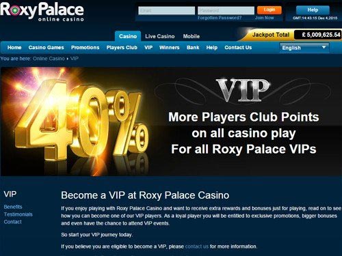 Roxy Palace Casino VIP