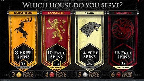 Game of Thrones – 15 Lines Slot Bonus Game Feature