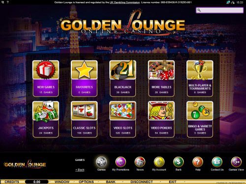 Golden Lounge Casino Lobby