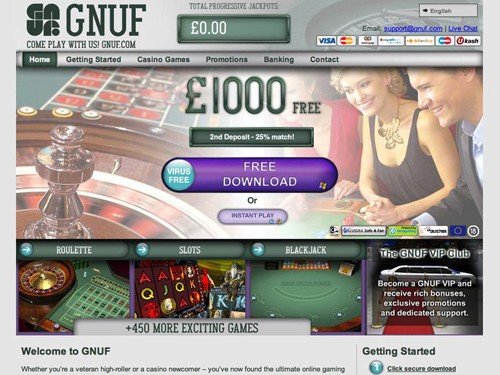 Gnuf Casino Home