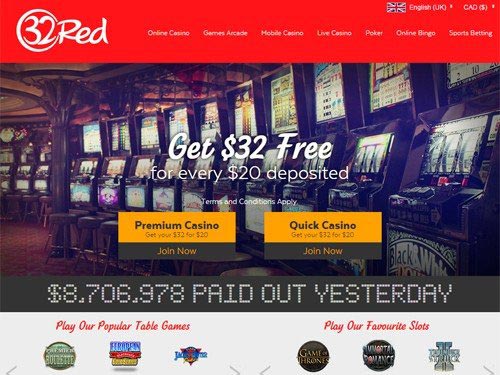 32Red Casino Home