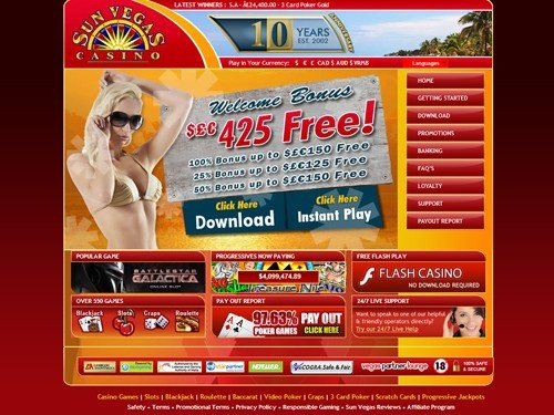 Sun Vegas Casino Sign Up