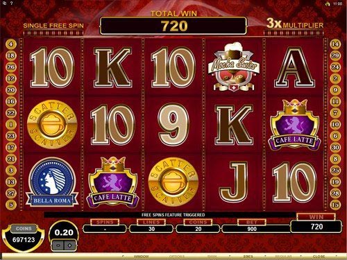 CashOccino Slot Scatter Win