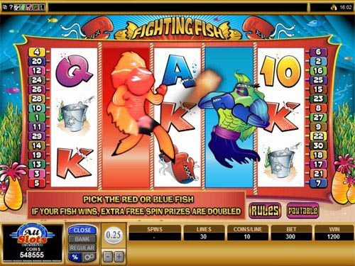 Fighting Fish Slot Bonus Feature