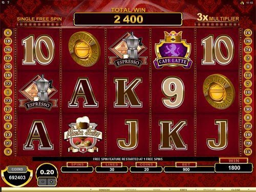 CashOccino Slot Free Spins Win