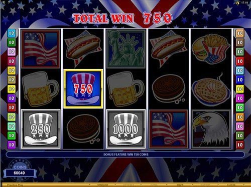 Bars and Stripes Slot Total Win