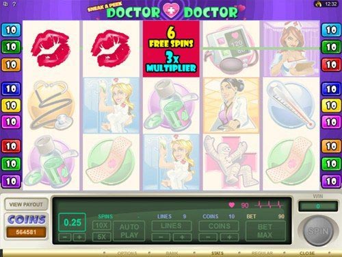 Sneak a Peek Doctor Doctor Slot Free Spins Win