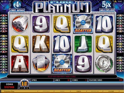 Pure Platinum Slot Free Spins Game