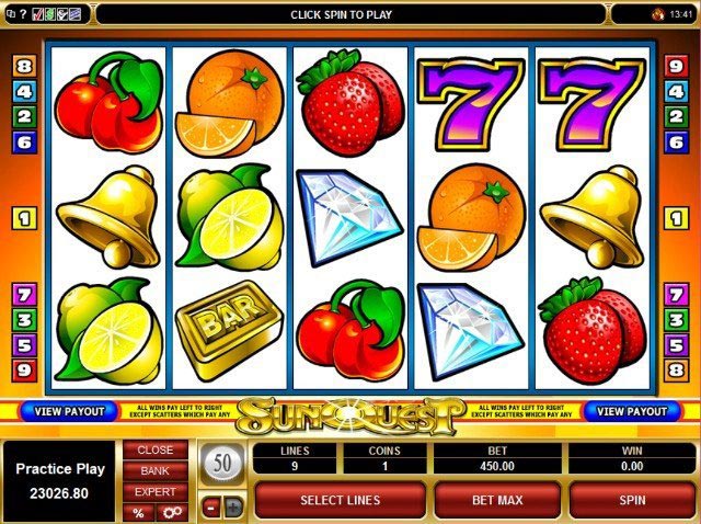 SunQuest Slot Base Game