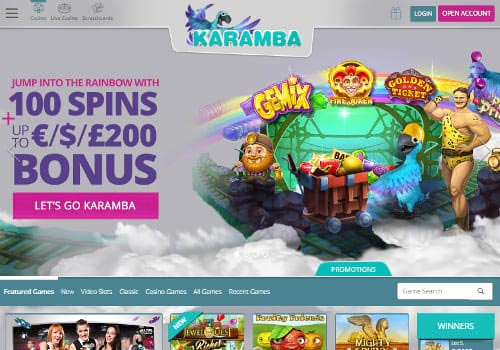 Karamba Casino Home