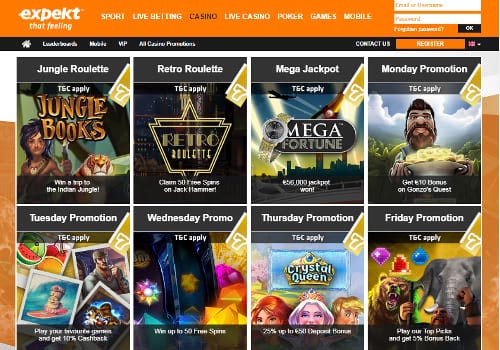 Expekt Casino Promotions