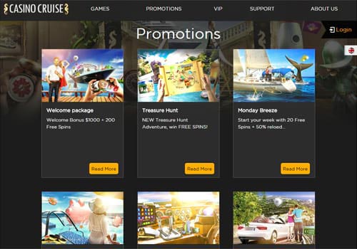 Casino Cruise Promotion Page