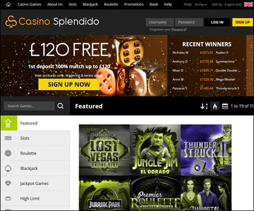 Casino Splendido Home