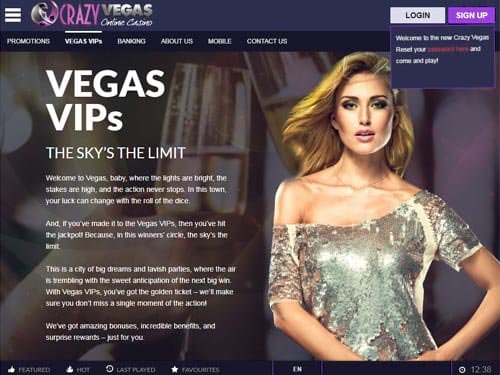Crazy Vegas Casino VIPs