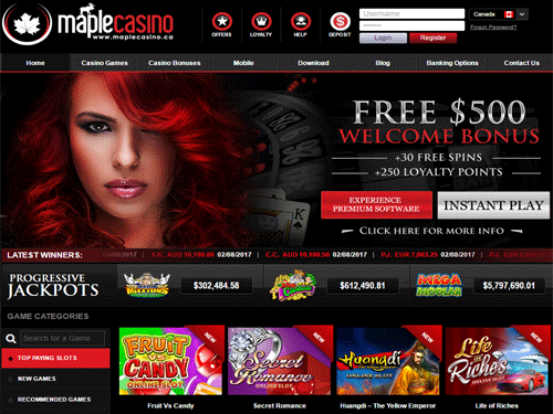 Maple Casino Home