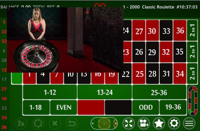 Energy Casino iPad live roulette