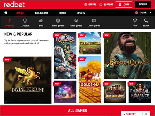 Redbet Casino Home