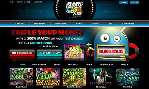 Sloto'Cash Casino Home