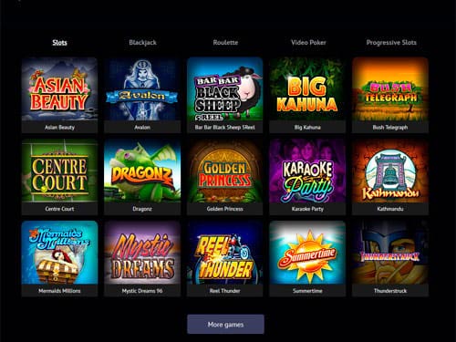 Spin Palace Casino Games