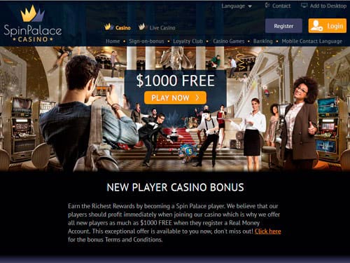 Spin Palace Casino Promotions
