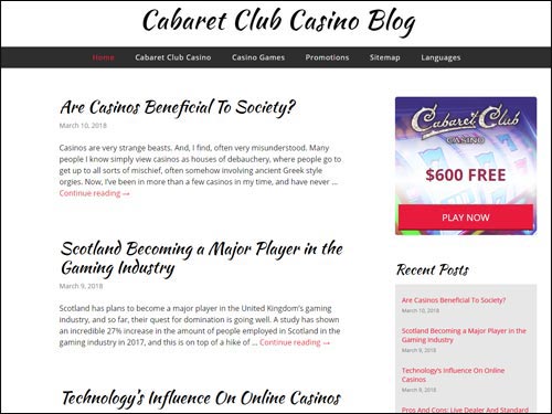 Cabaret Club Casino Blog