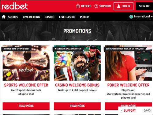Redbet Casino Promotions