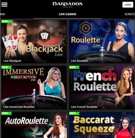 live dealers Barbados Casino