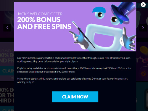 Wild Jackpots Casino Welcome Bonus